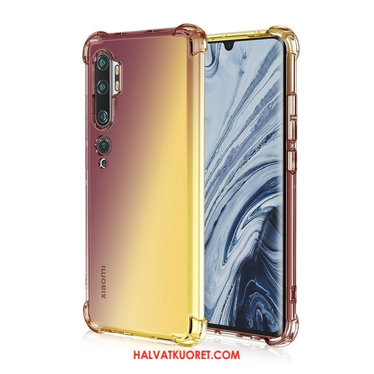 Xiaomi Mi Note 10 Kuoret Puhelimen Murtumaton Silikoni, Xiaomi Mi Note 10 Kuori All Inclusive Sateenkaari Beige