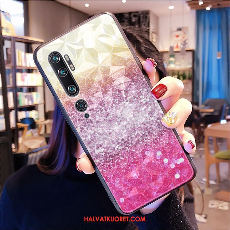 Xiaomi Mi Note 10 Kuoret Timantti Pieni Puhelimen, Xiaomi Mi Note 10 Kuori Violetti Kotelo Beige