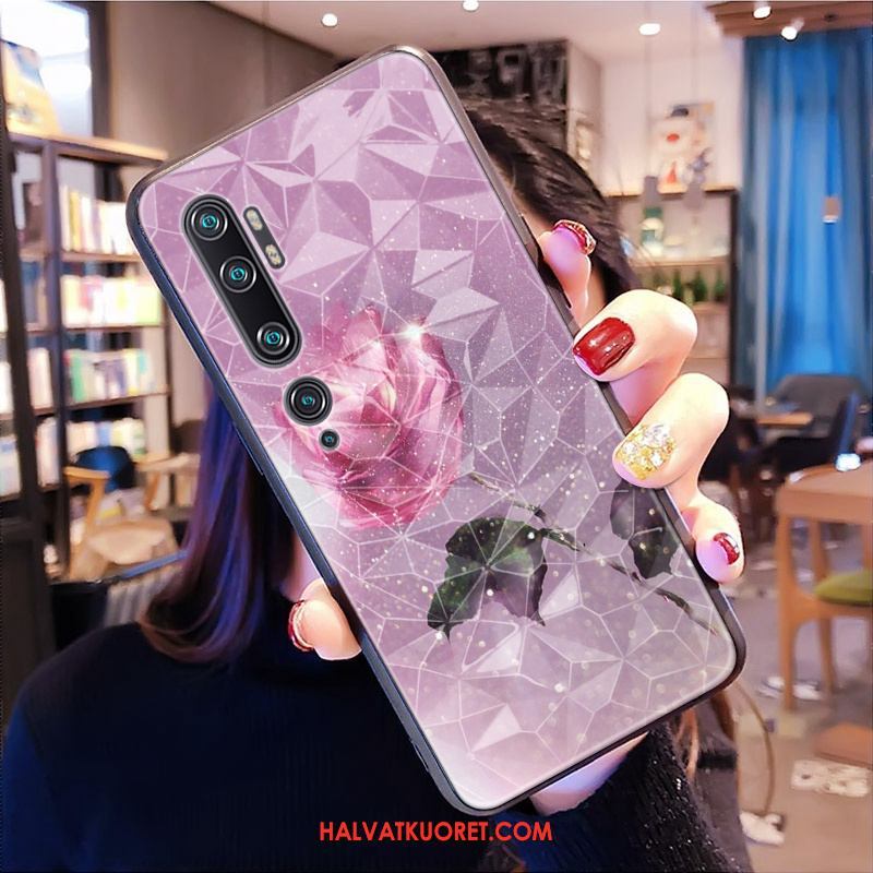 Xiaomi Mi Note 10 Kuoret Timantti Pieni Puhelimen, Xiaomi Mi Note 10 Kuori Violetti Kotelo Beige