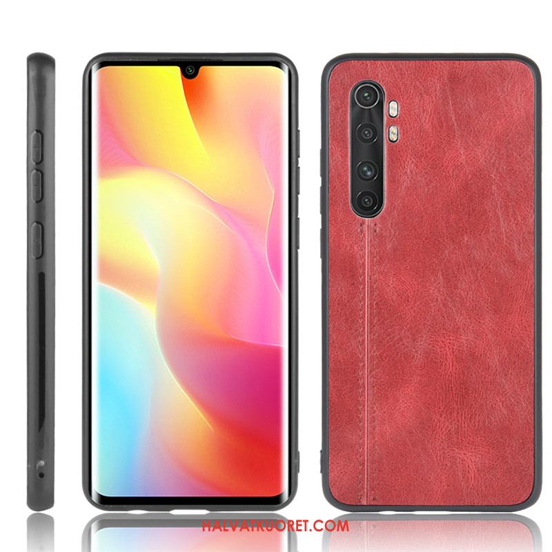 Xiaomi Mi Note 10 Lite Kuoret Nahkakotelo Punainen Puhelimen, Xiaomi Mi Note 10 Lite Kuori Kukkakuvio Nuoret Beige