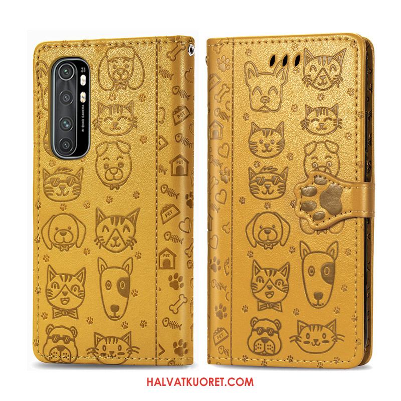 Xiaomi Mi Note 10 Lite Kuoret Puhelimen Kotelo Ihana, Xiaomi Mi Note 10 Lite Kuori Murtumaton Kukka Beige