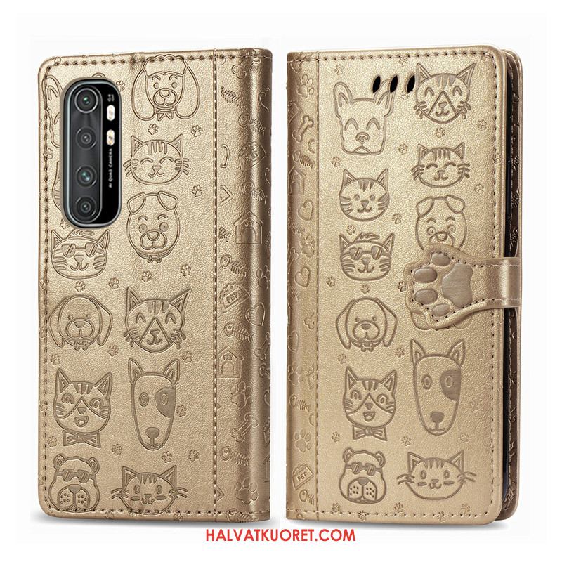Xiaomi Mi Note 10 Lite Kuoret Puhelimen Kotelo Ihana, Xiaomi Mi Note 10 Lite Kuori Murtumaton Kukka Beige