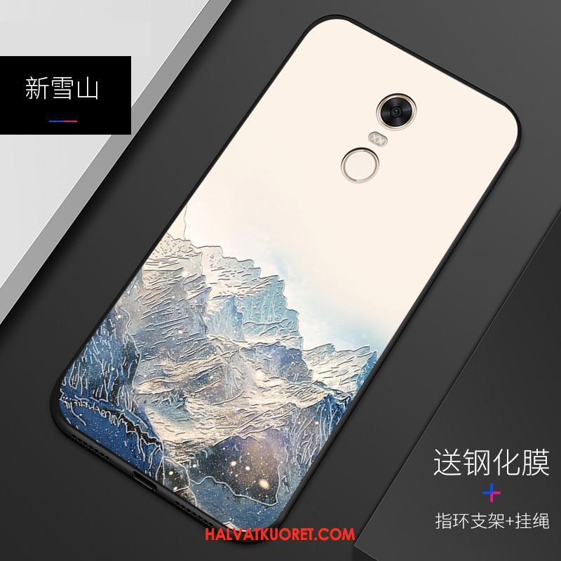 Xiaomi Redmi 5 Plus Kuoret Silikoni Muokata Pesty Suede, Xiaomi Redmi 5 Plus Kuori Murtumaton Pieni Beige