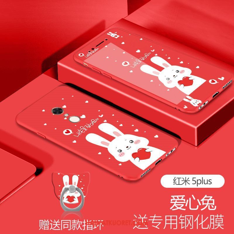 Xiaomi Redmi 5 Plus Kuoret Silikoni Punainen Sininen, Xiaomi Redmi 5 Plus Kuori Persoonallisuus Pieni Beige