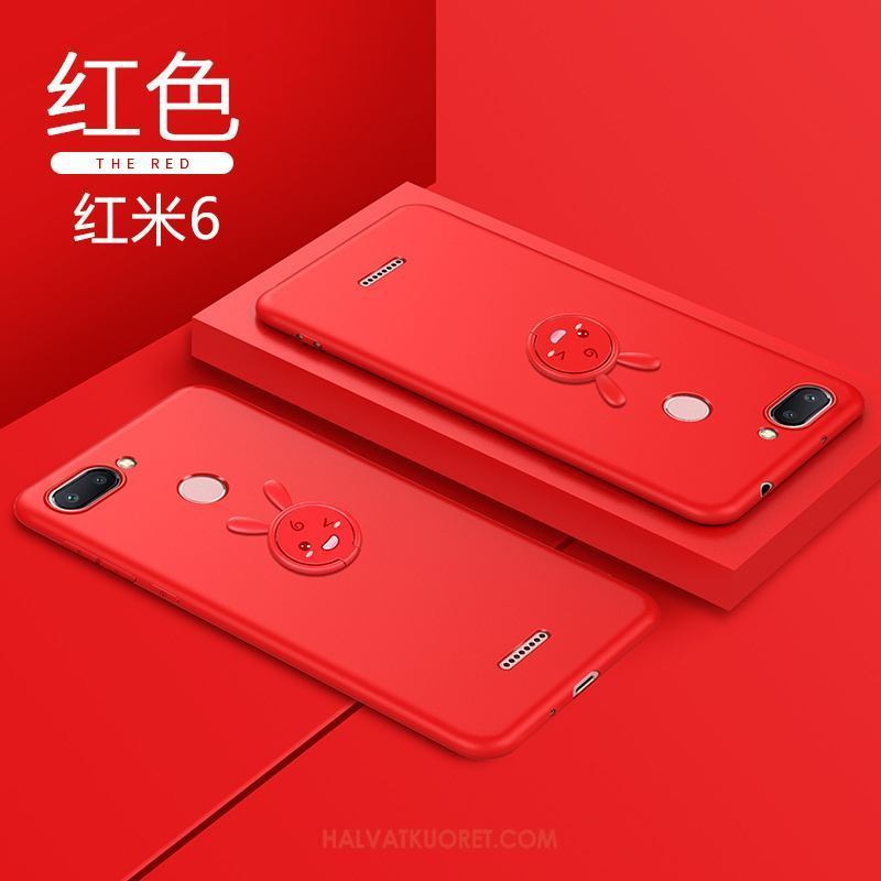 Xiaomi Redmi 6 Kuoret Pesty Suede Murtumaton All Inclusive, Xiaomi Redmi 6 Kuori Silikoni Beige