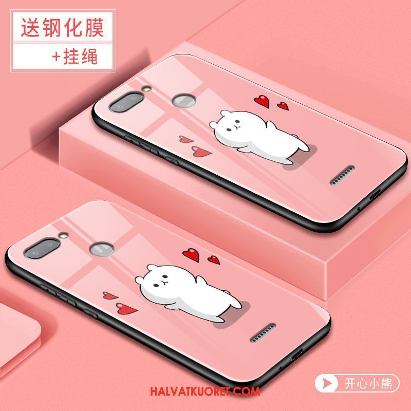 Xiaomi Redmi 6 Kuoret Puhelimen Silikoni, Xiaomi Redmi 6 Kuori Sarjakuva Net Red Beige