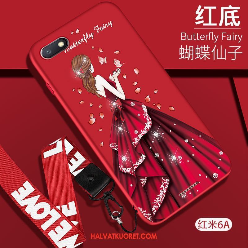 Xiaomi Redmi 6a Kuoret Silikoni Persoonallisuus Pesty Suede, Xiaomi Redmi 6a Kuori All Inclusive Pieni Beige