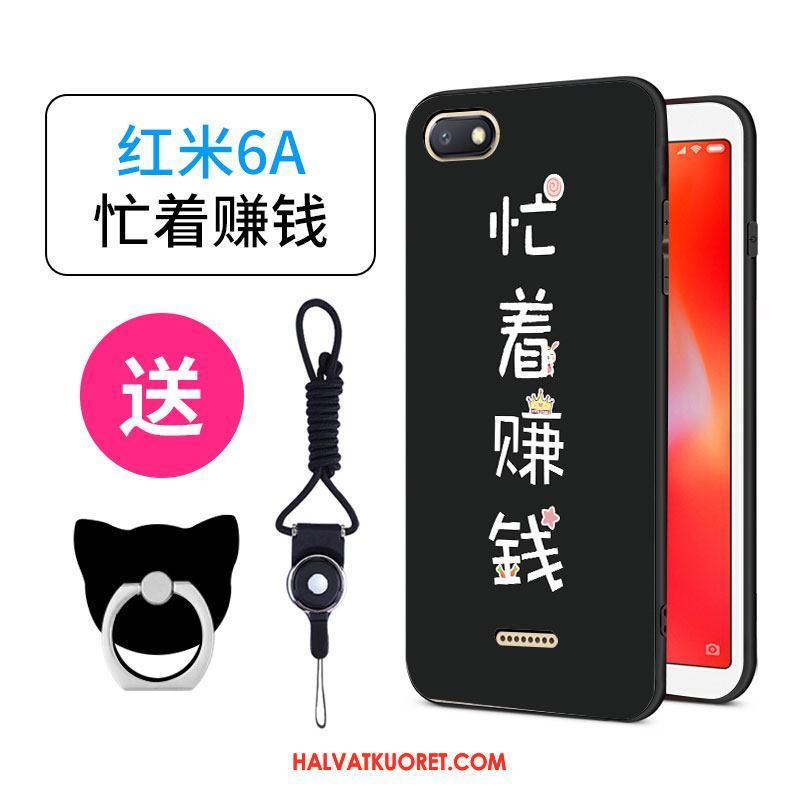 Xiaomi Redmi 6a Kuoret Trendi Net Red Pehmeä Neste, Xiaomi Redmi 6a Kuori Luova Pesty Suede Beige