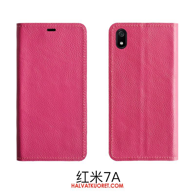 Xiaomi Redmi 7a Kuoret Punainen Pieni Puhelimen, Xiaomi Redmi 7a Kuori Tuki Suojaus Braun Beige