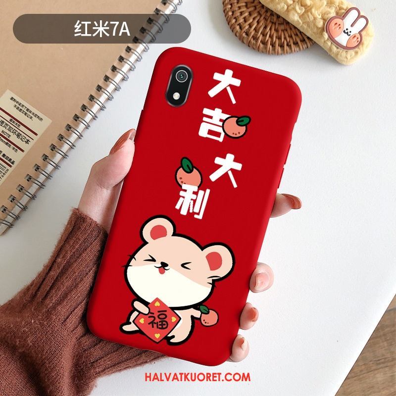 Xiaomi Redmi 7a Kuoret Ultra Murtumaton Silikoni, Xiaomi Redmi 7a Kuori All Inclusive Pesty Suede Beige