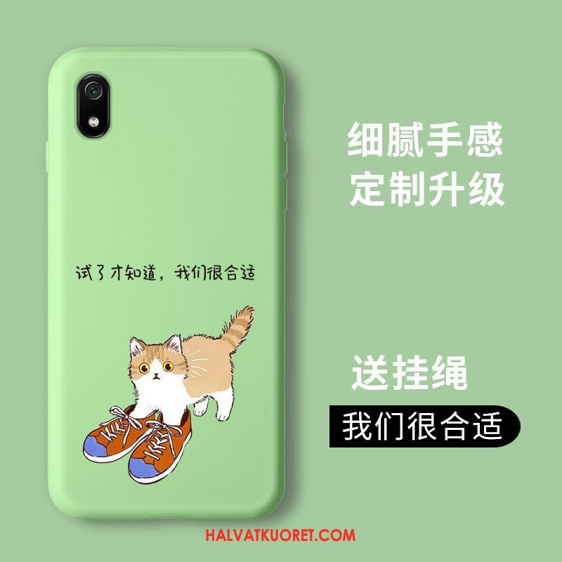 Xiaomi Redmi 7a Kuoret Vihreä Suojaus Persoonallisuus, Xiaomi Redmi 7a Kuori Karkaisu Puhelimen Beige