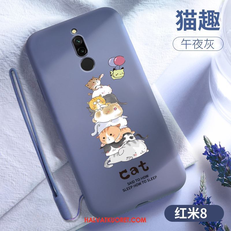 Xiaomi Redmi 8 Kuoret Murtumaton Pieni Kotelo, Xiaomi Redmi 8 Kuori All Inclusive Pesty Suede Beige