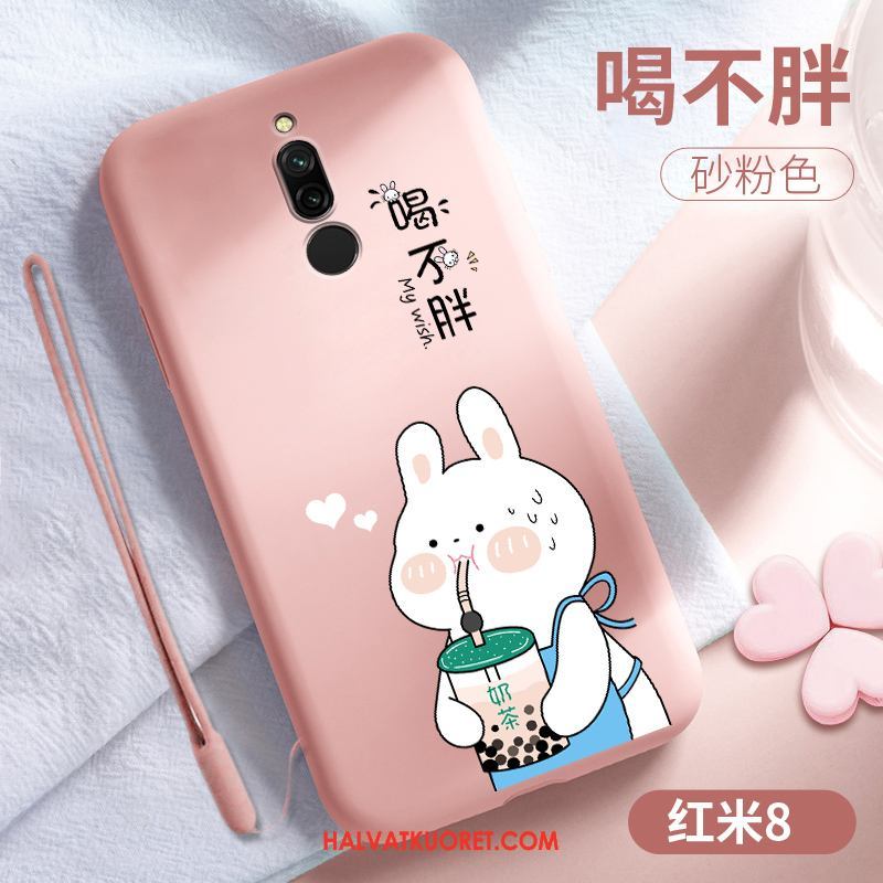 Xiaomi Redmi 8 Kuoret Murtumaton Pieni Kotelo, Xiaomi Redmi 8 Kuori All Inclusive Pesty Suede Beige