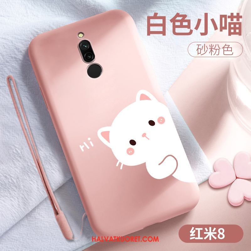 Xiaomi Redmi 8 Kuoret Murtumaton Pieni Kotelo, Xiaomi Redmi 8 Kuori All Inclusive Pesty Suede Beige