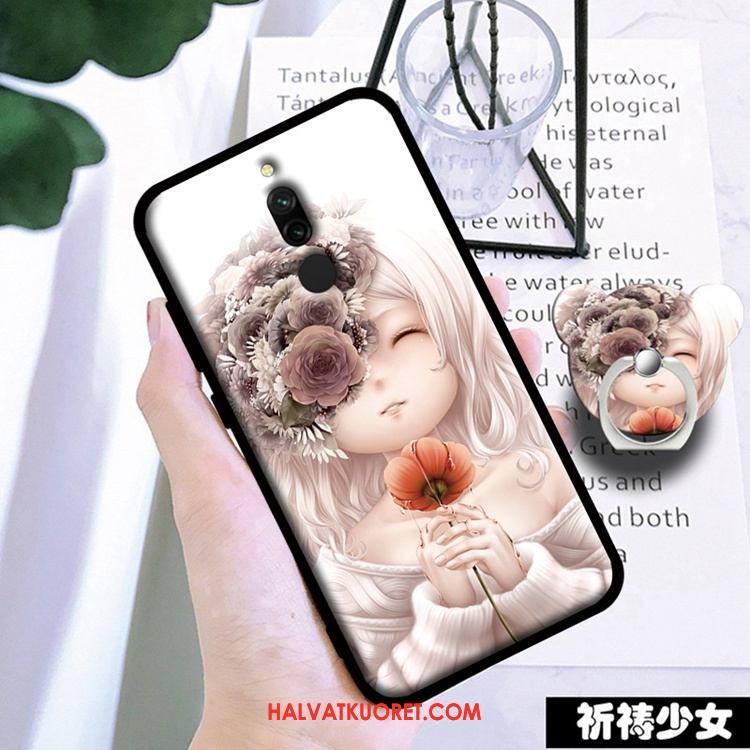 Xiaomi Redmi 8 Kuoret Suojaus Karkaisu Murtumaton, Xiaomi Redmi 8 Kuori Musta Beige