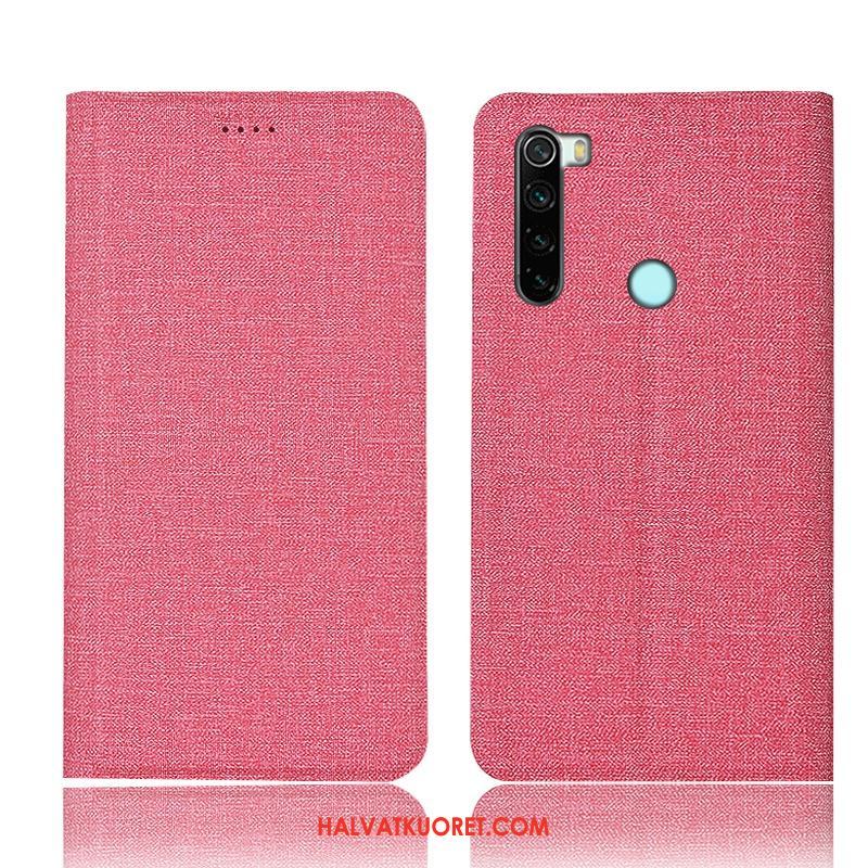 Xiaomi Redmi Note 8 Pro Kuoret Nahkakotelo All Inclusive, Xiaomi Redmi Note 8 Pro Kuori Punainen Puhelimen Beige