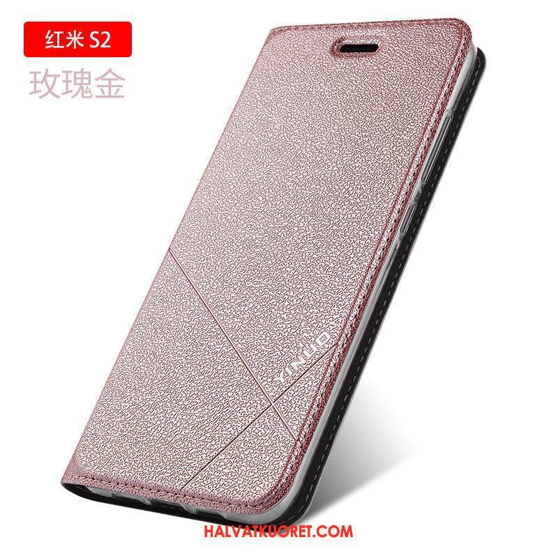 Xiaomi Redmi S2 Kuoret Puhelimen Suojaus Nahkakotelo, Xiaomi Redmi S2 Kuori All Inclusive Beige