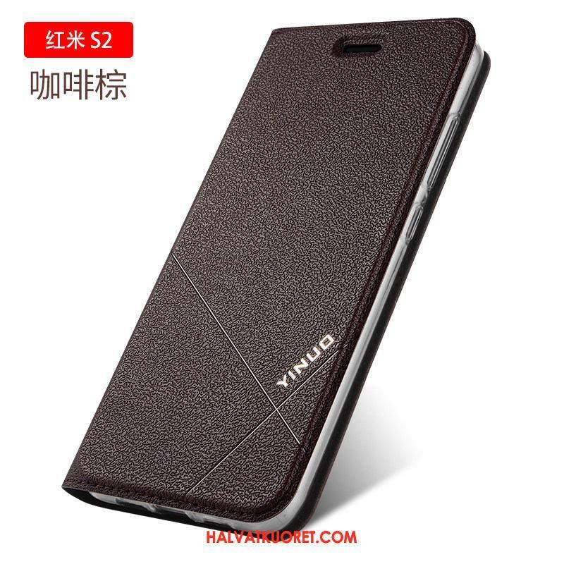 Xiaomi Redmi S2 Kuoret Puhelimen Suojaus Nahkakotelo, Xiaomi Redmi S2 Kuori All Inclusive Beige