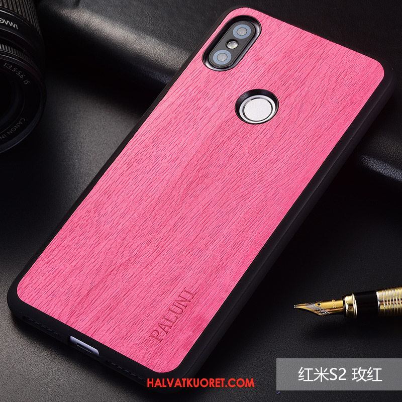 Xiaomi Redmi S2 Kuoret Punainen Kukkakuvio Puhelimen, Xiaomi Redmi S2 Kuori Kotelo Tide-brändi Braun Beige