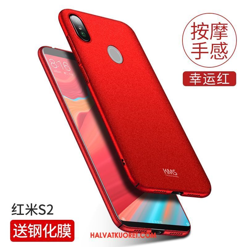 Xiaomi Redmi S2 Kuoret Suojaus Pesty Suede, Xiaomi Redmi S2 Kuori All Inclusive Ohut Beige