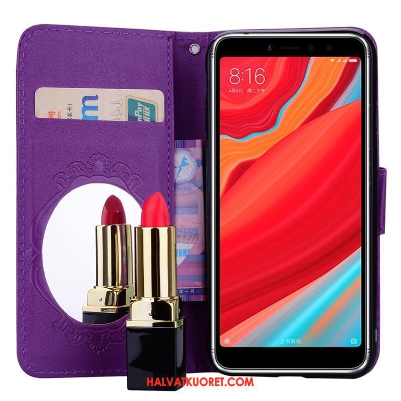 Xiaomi Redmi S2 Kuoret Violetti Puhelimen, Xiaomi Redmi S2 Kuori Nahkakotelo Kortti Beige