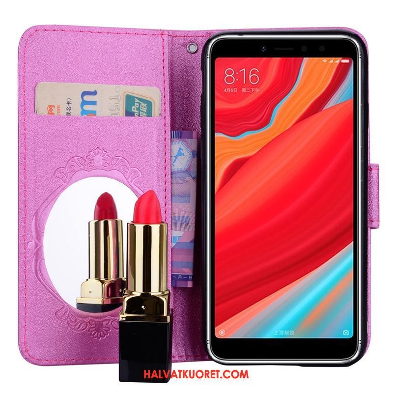 Xiaomi Redmi S2 Kuoret Violetti Puhelimen, Xiaomi Redmi S2 Kuori Nahkakotelo Kortti Beige