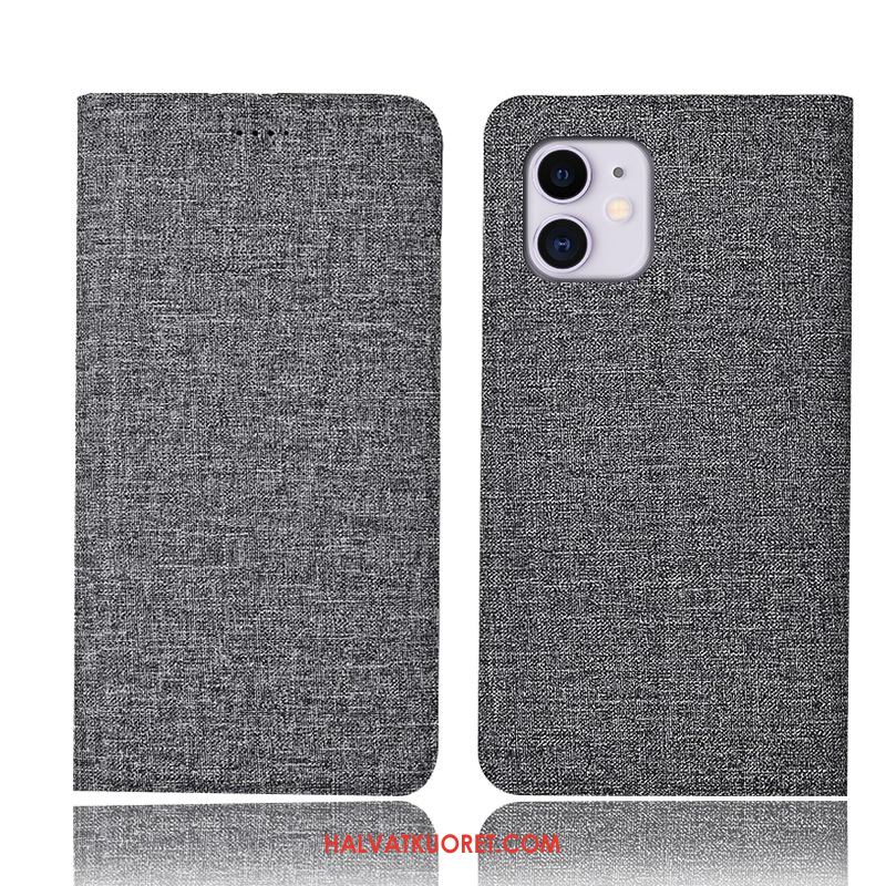 iPhone 11 Kuoret Murtumaton Puhelimen Pellava, iPhone 11 Kuori Sininen Kotelo