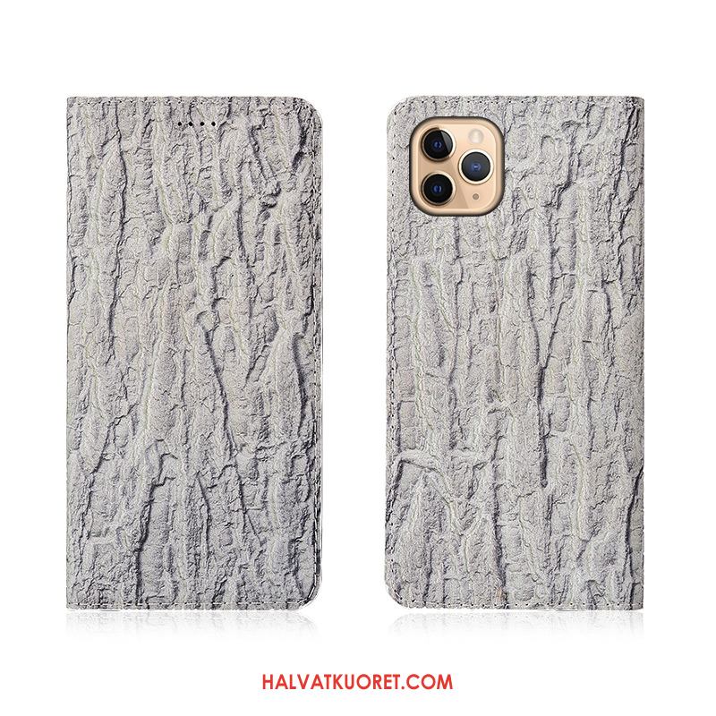 iPhone 11 Pro Max Kuoret Aito Nahka Murtumaton Luova, iPhone 11 Pro Max Kuori Simpukka Punainen