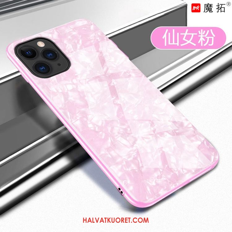 iPhone 11 Pro Max Kuoret Lasi Rengas Ripustettavat Koristeet, iPhone 11 Pro Max Kuori Puhelimen Valkoinen