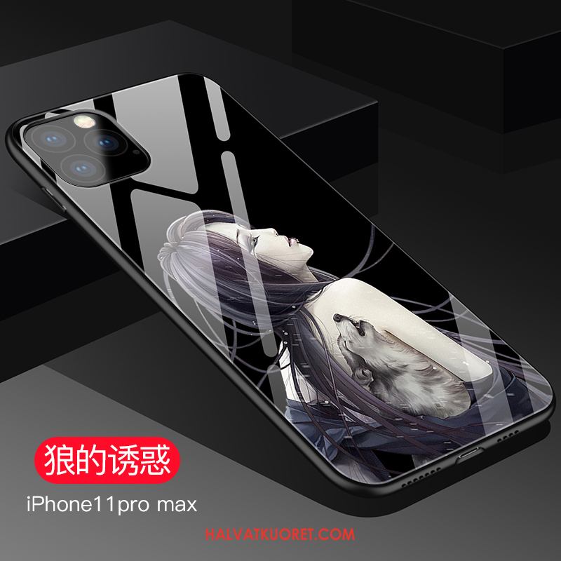 iPhone 11 Pro Max Kuoret Persoonallisuus Ohut Peili, iPhone 11 Pro Max Kuori Musta Net Red