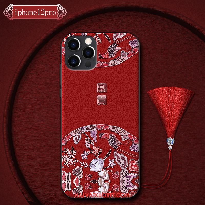 iPhone 12 Pro Kuoret Puhelimen Ylellisyys Ohut, iPhone 12 Pro Kuori Kiinalainen Tyyli Silikoni