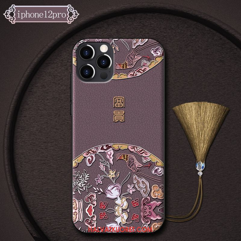 iPhone 12 Pro Kuoret Puhelimen Ylellisyys Ohut, iPhone 12 Pro Kuori Kiinalainen Tyyli Silikoni