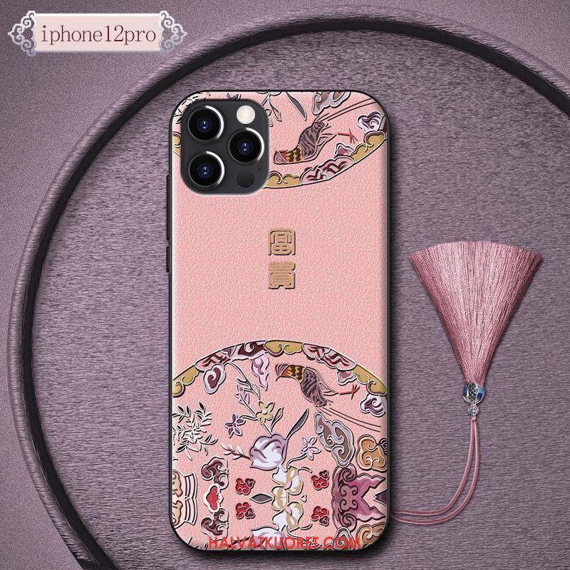 iPhone 12 Pro Kuoret Puhelimen Ylellisyys Ohut, iPhone 12 Pro Kuori Kiinalainen Tyyli Silikoni