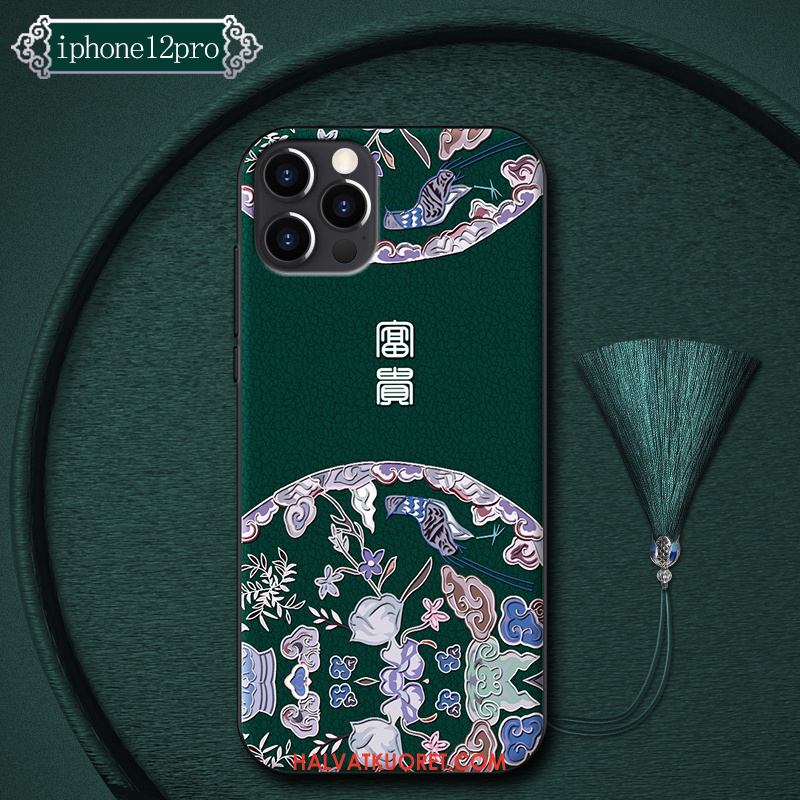 iPhone 12 Pro Kuoret Puhelimen Ylellisyys Ohut, iPhone 12 Pro Kuori Kiinalainen Tyyli Silikoni