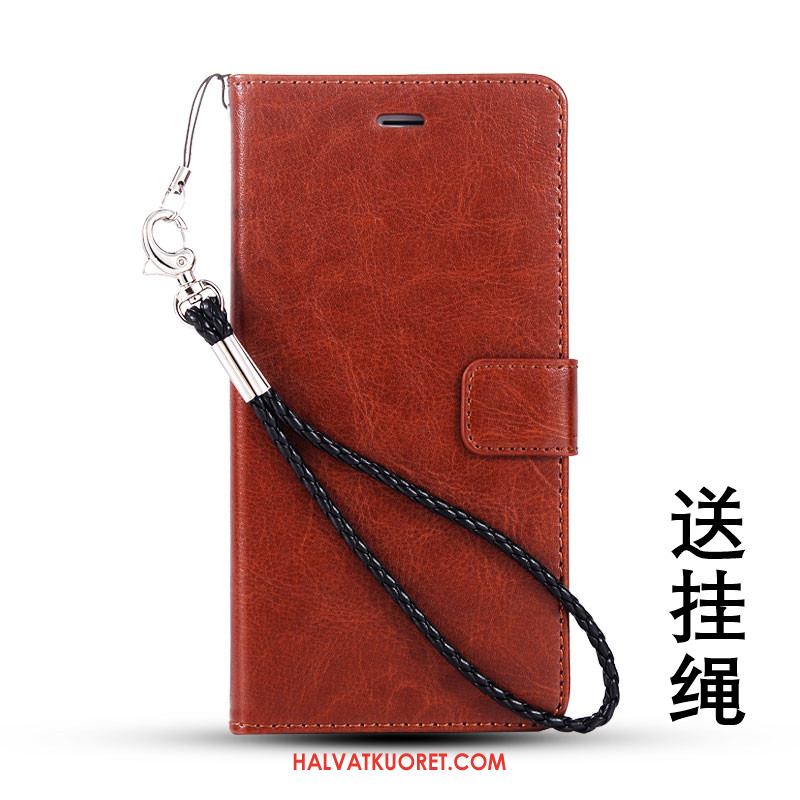 iPhone 5 / 5s Kuoret Kotelo Suojaus Nahkakotelo, iPhone 5 / 5s Kuori Puhelimen Braun