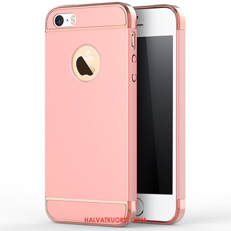 iPhone 5 / 5s Kuoret Puhelimen Pesty Suede, iPhone 5 / 5s Kuori All Inclusive Kulta