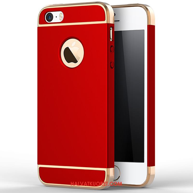 iPhone 5 / 5s Kuoret Puhelimen Pesty Suede, iPhone 5 / 5s Kuori All Inclusive Kulta