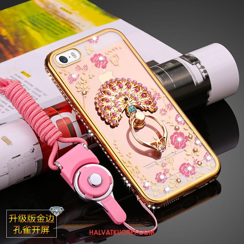 iPhone 5 / 5s Kuoret Ripustettavat Koristeet Kulta, iPhone 5 / 5s Kuori Murtumaton Rhinestone Inlay