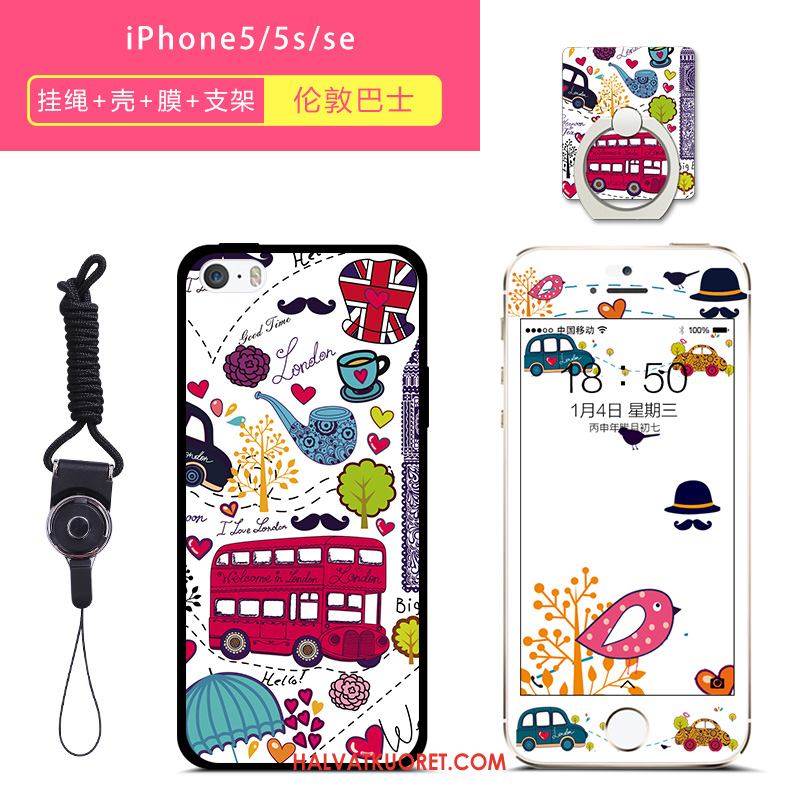 iPhone 5 / 5s Kuoret Silikoni All Inclusive Kotelo, iPhone 5 / 5s Kuori Murtumaton Puhelimen