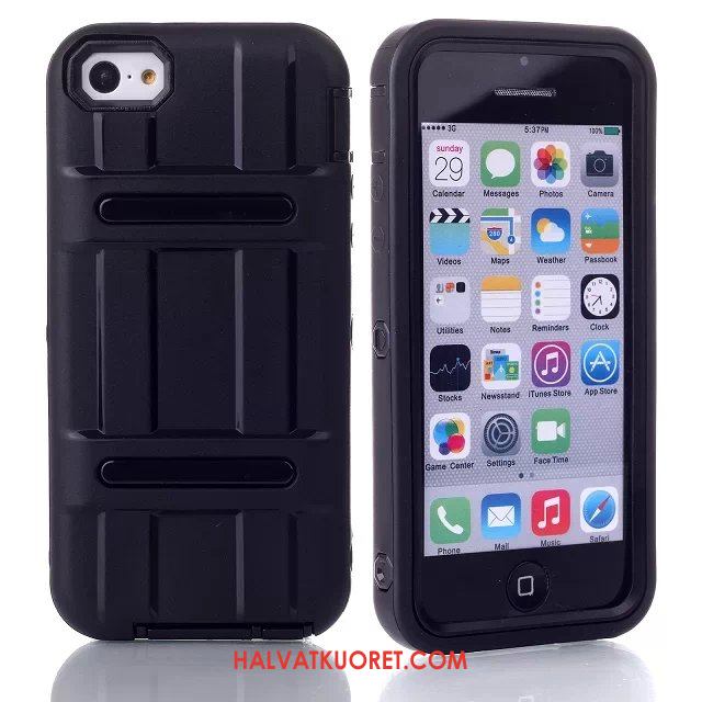 iPhone 5c Kuoret Suojaus Punainen All Inclusive, iPhone 5c Kuori Pesty Suede Murtumaton