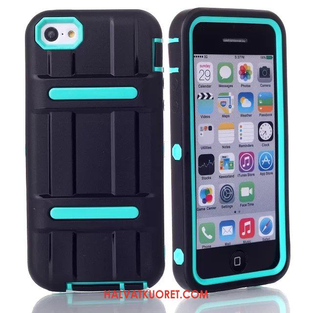 iPhone 5c Kuoret Suojaus Punainen All Inclusive, iPhone 5c Kuori Pesty Suede Murtumaton