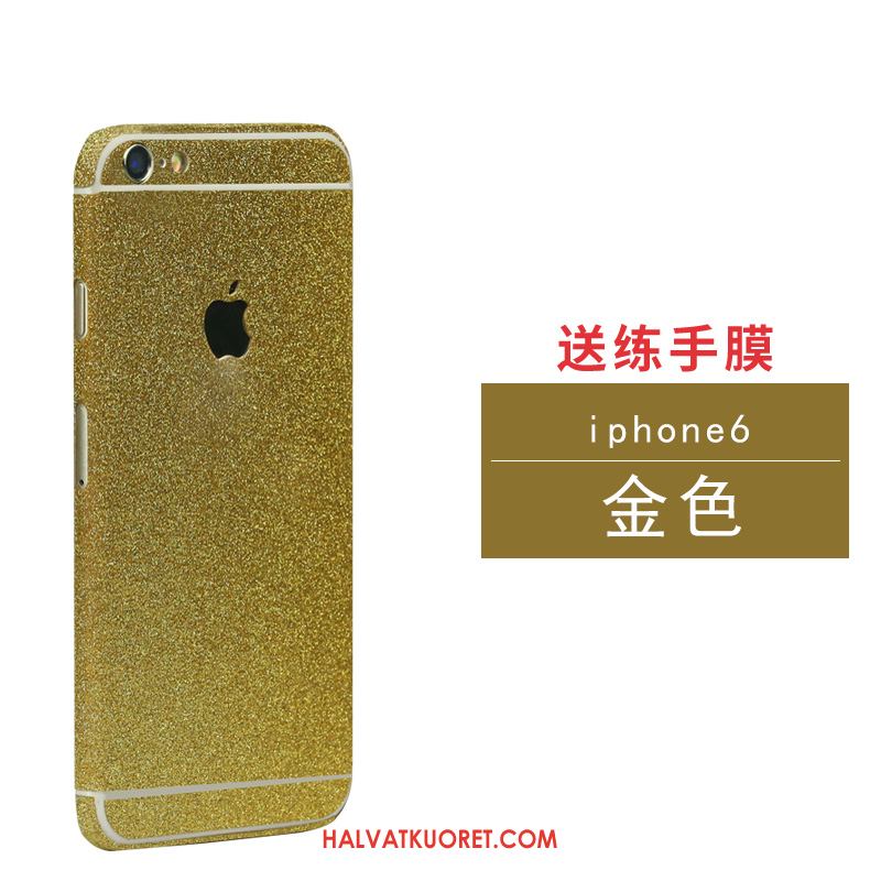 iPhone 6 / 6s Kuoret Kehys Puhelimen Pesty Suede, iPhone 6 / 6s Kuori Hopea Näytönsuojus