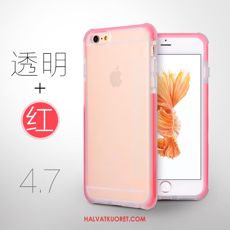 iPhone 6 / 6s Kuoret Kotelo Puhelimen Punainen, iPhone 6 / 6s Kuori Suupaltti Pesty Suede