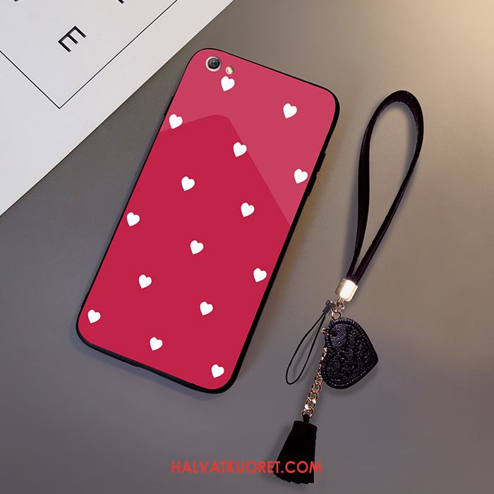 iPhone 6 / 6s Kuoret Lasi Punainen, iPhone 6 / 6s Kuori Kotelo Silikoni