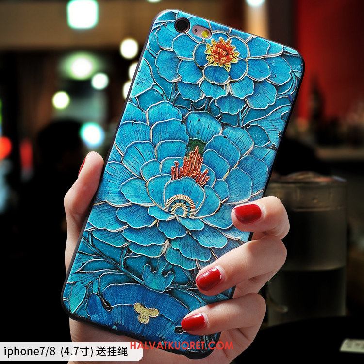 iPhone 6 / 6s Kuoret Pesty Suede Silikoni Kiinalainen Tyyli, iPhone 6 / 6s Kuori Murtumaton