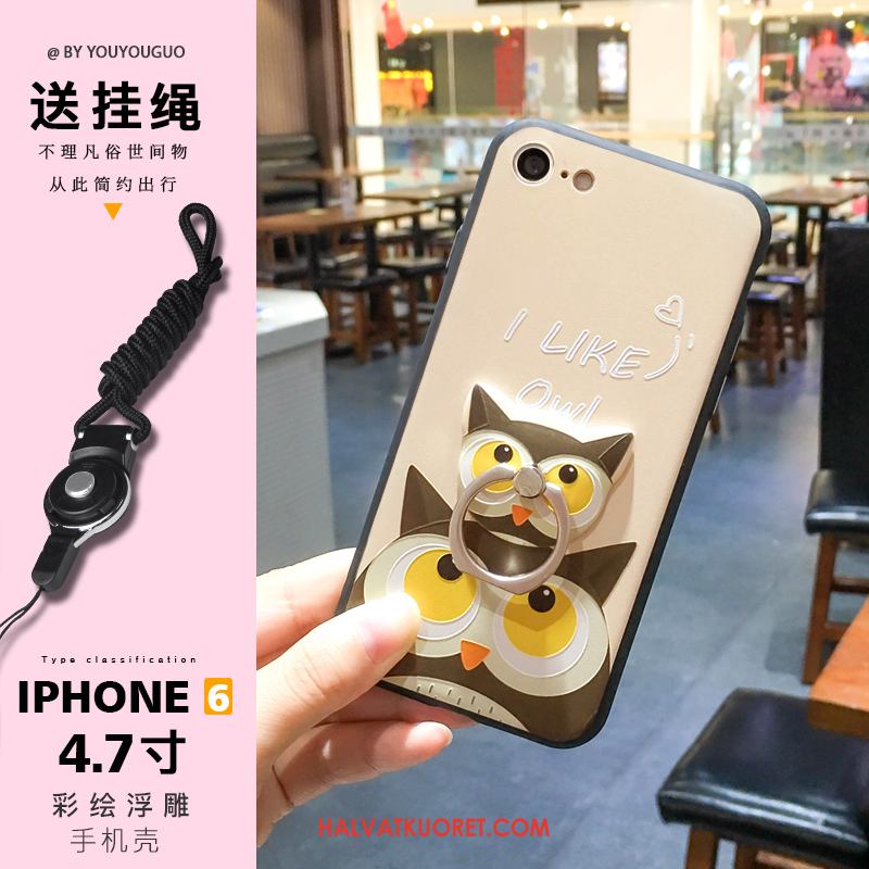 iPhone 6 / 6s Kuoret Ripustettavat Koristeet Silikoni Luova, iPhone 6 / 6s Kuori Kohokuviointi