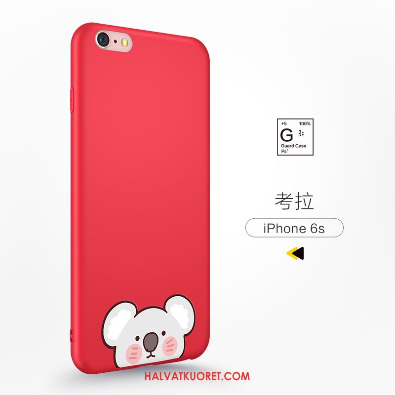 iPhone 6 / 6s Kuoret Silikoni All Inclusive Net Red, iPhone 6 / 6s Kuori Uusi Musta