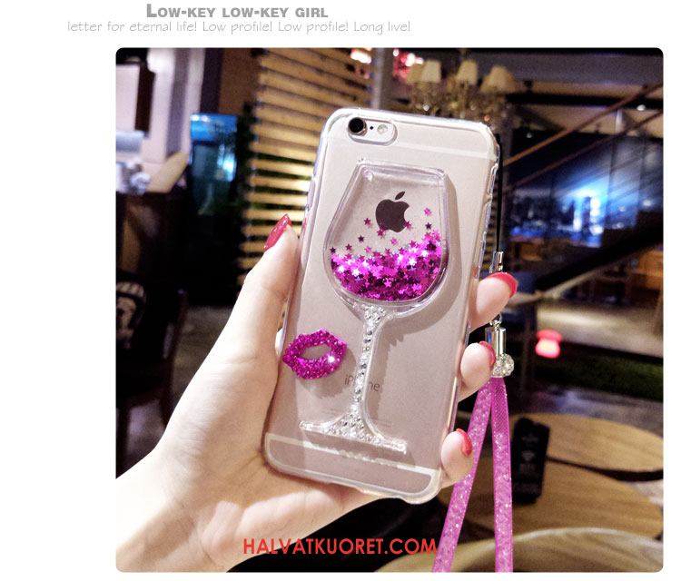iPhone 6 / 6s Plus Kuoret Silikoni Strassi Puhelimen, iPhone 6 / 6s Plus Kuori Juoksuhiekka Suojaus