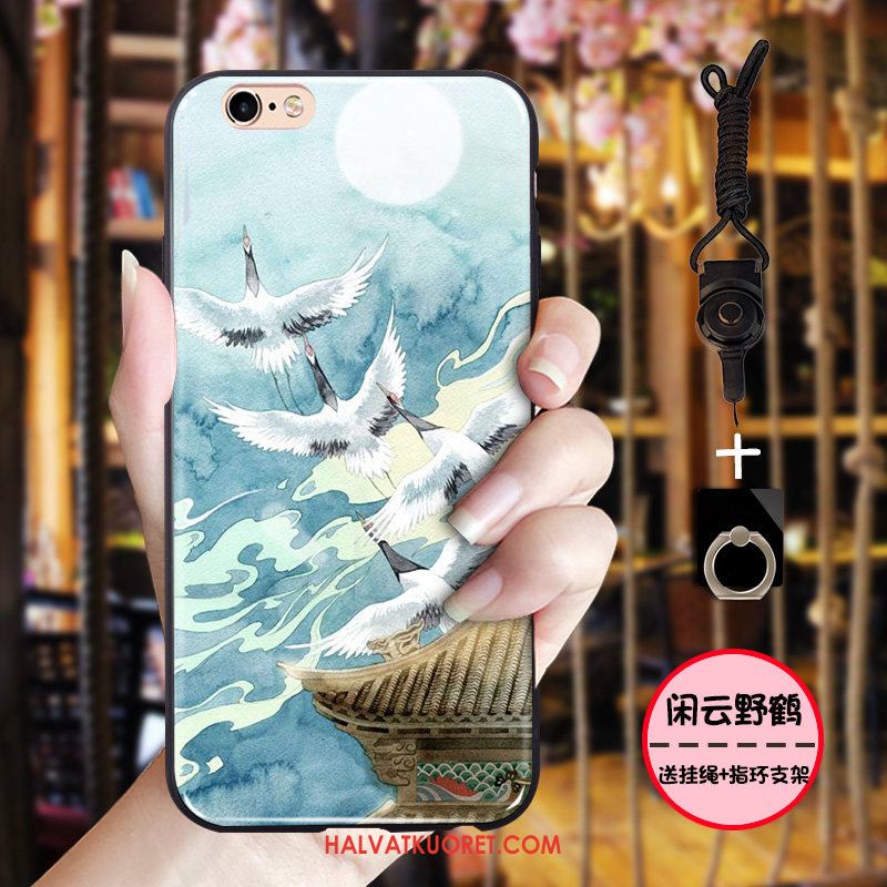 iPhone 6 / 6s Plus Kuoret Vuosikerta Puhelimen Suojaus, iPhone 6 / 6s Plus Kuori Musta Muste