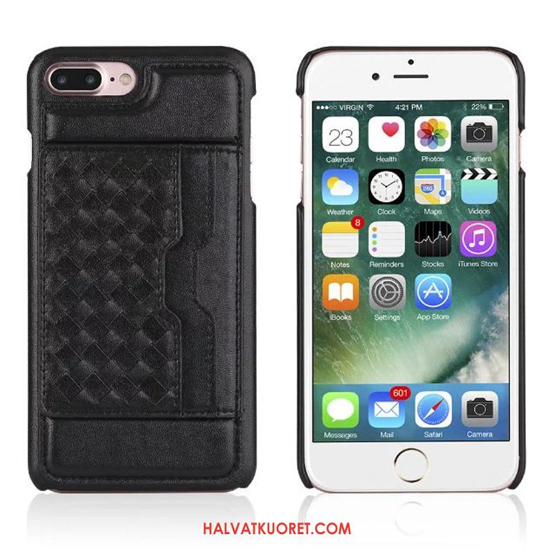 iPhone 7 Plus Kuoret Kudonta Kukkakuvio, iPhone 7 Plus Kuori Puhelimen Salkku